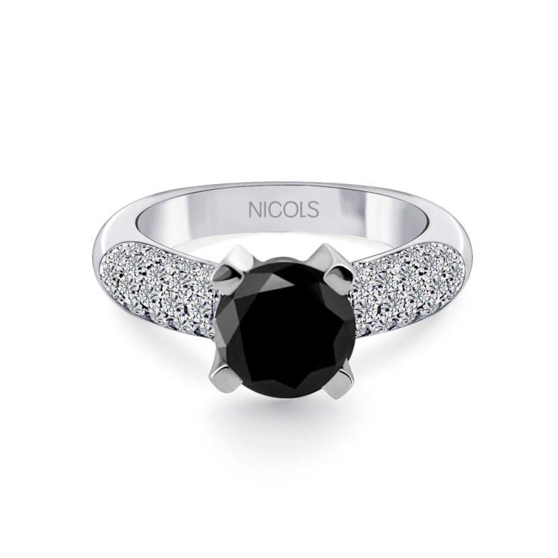 Anillo Diamante Negro Madonna Black Power 2.01Ct - Génial