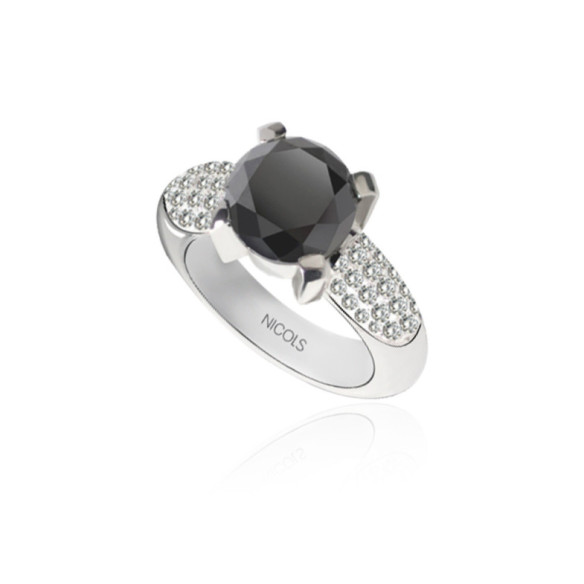 Anel de diamante preto Madonna Black Power 2,01 quilates - Brilhante