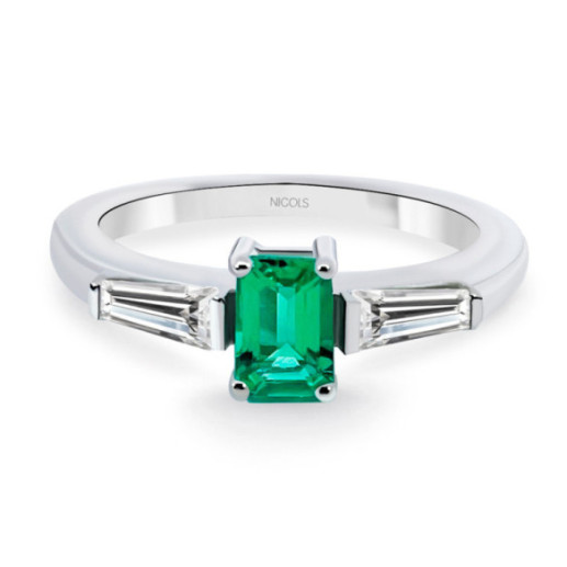 Anillo Esmeralda Electra 0.60 - Anéis esmeralda