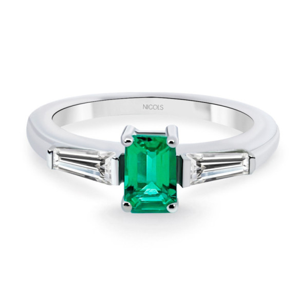 Anillo Esmeralda Electra 0.60 - Smaragdringe