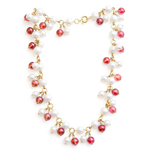 Collana Perle Lady - Collane in pietra rossa
