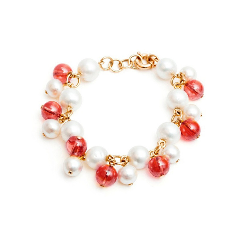 Perle e quarzo Bracciale Lady - Braccialetti di perle
