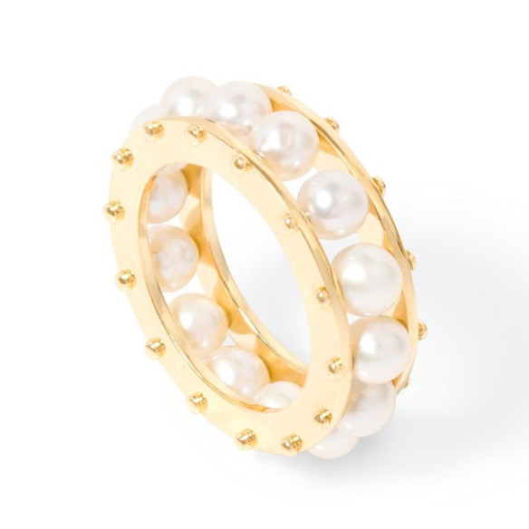 Anillo Perlas Art Decó - diseños actuales