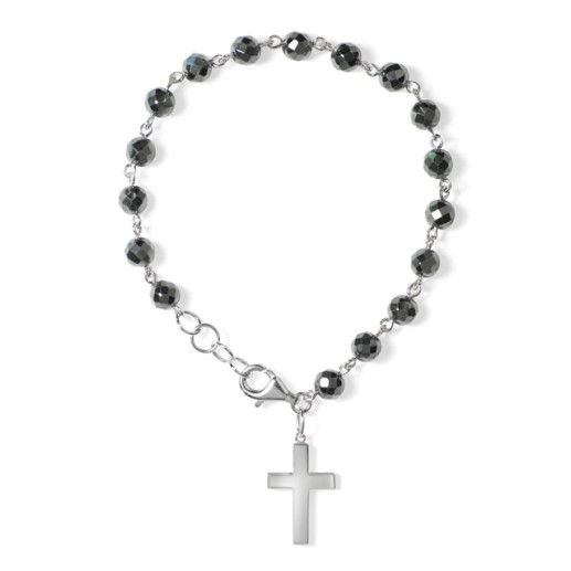 Armband Rosario Hematite - Steine Farbarmbänder