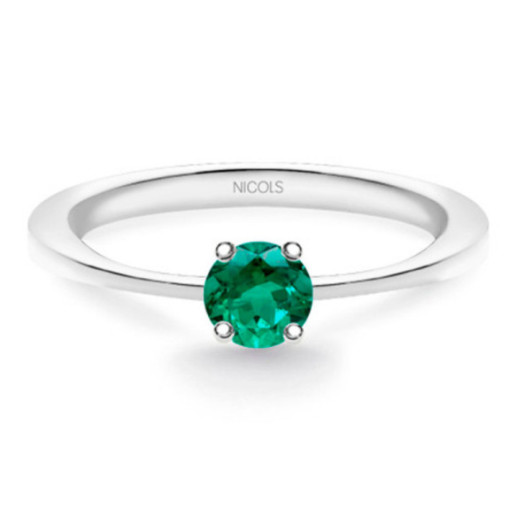Isabella Emerald Solitaire Ring 0.20ct - Rings