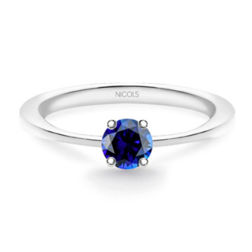 Anillo Solitario Zafiro Isabella 0.20Ct - Bagues en saphir