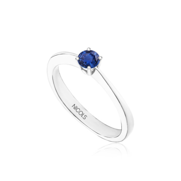 Anillo Solitario Zafiro Isabella 0.20Ct - Anillos de Zafiro