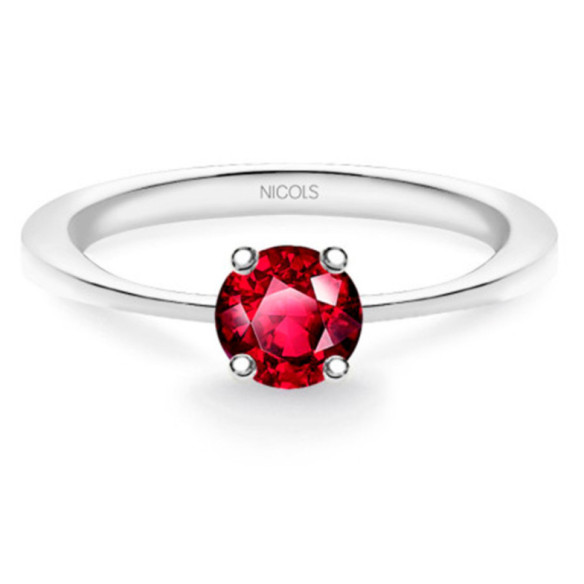 Rubin-Isabella-Solitärring 0,50 ct - Rubinringe