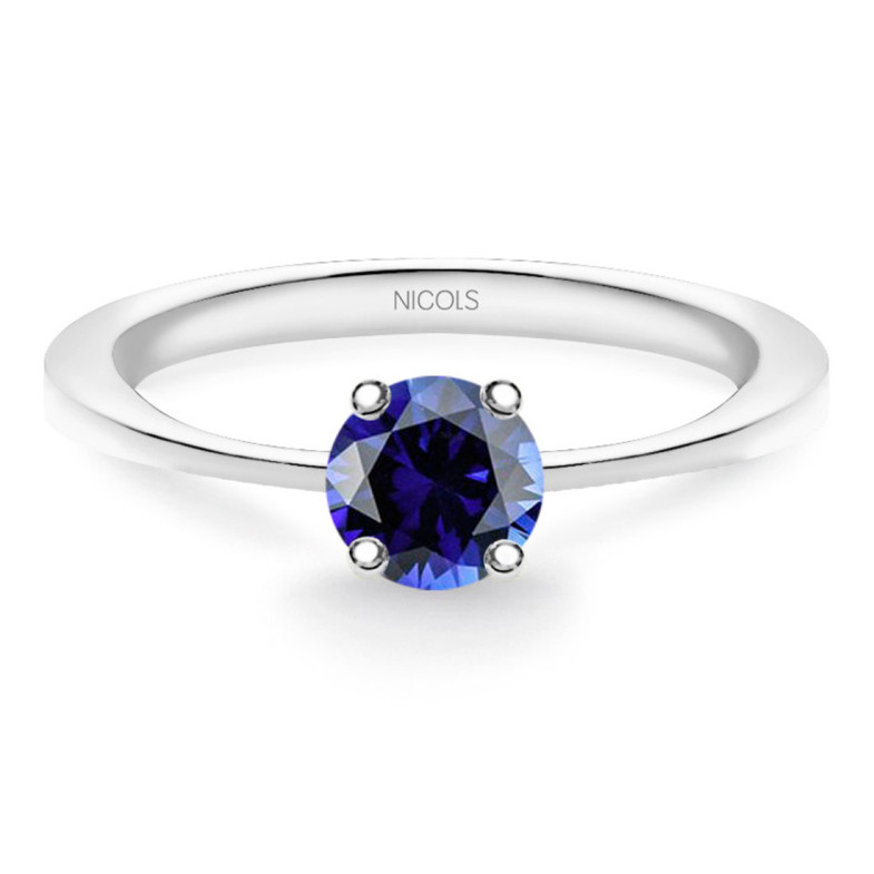 Anillo Solitario Zafiro Isabella 0.50Ct - LES ANNEAUX