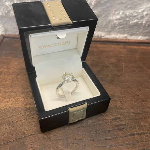 Alexia Three Carat Diamond Ring White Gold - Diamond Rings Major 2 CT