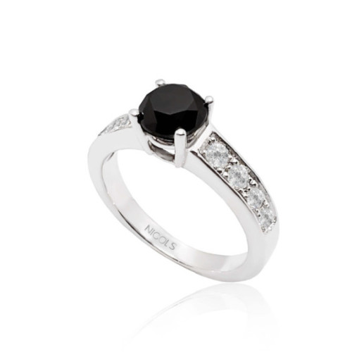 Anillo Diamante Negro Amelie Noir 1.15 Ct - jahrestag