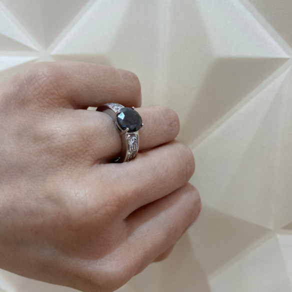 Anillo Diamante Negro Amelie - Alta Joyería