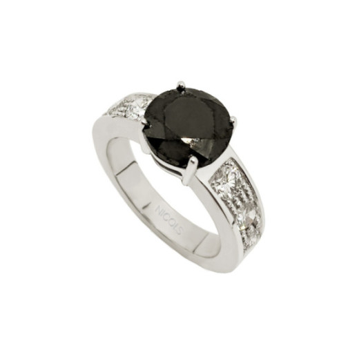 AMELIE Black Diamond Ring - High jewelry