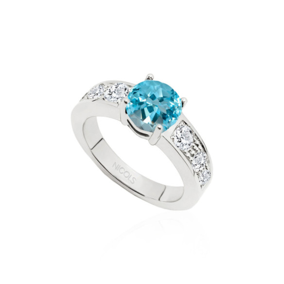 Anillo Diamante Zircon Amelie - Anillos Compromiso Aniversario