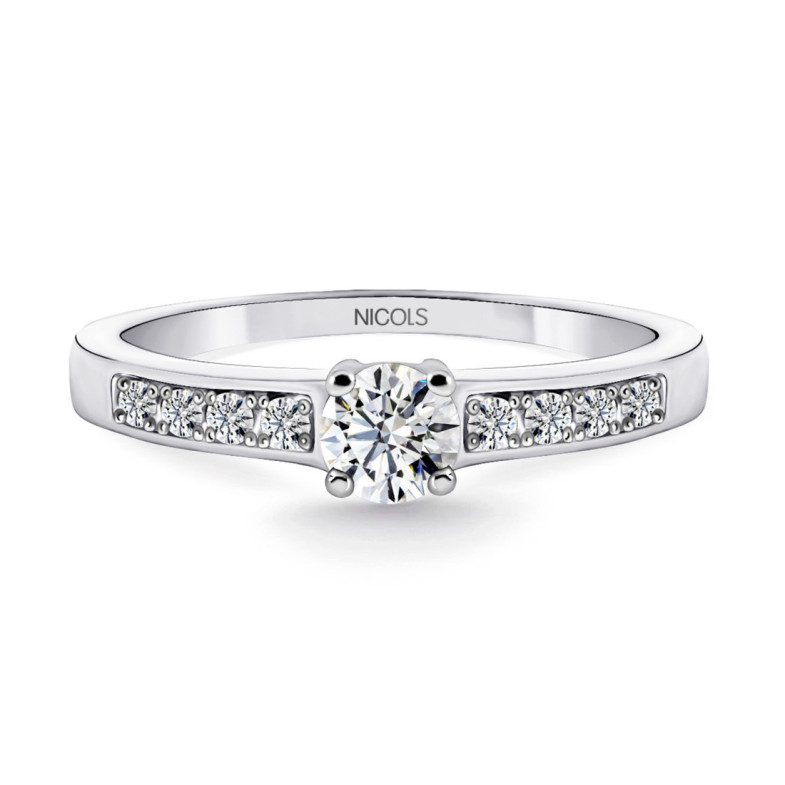 AMELIE Solitaire Ring 0.35ct - Brilliant Cut