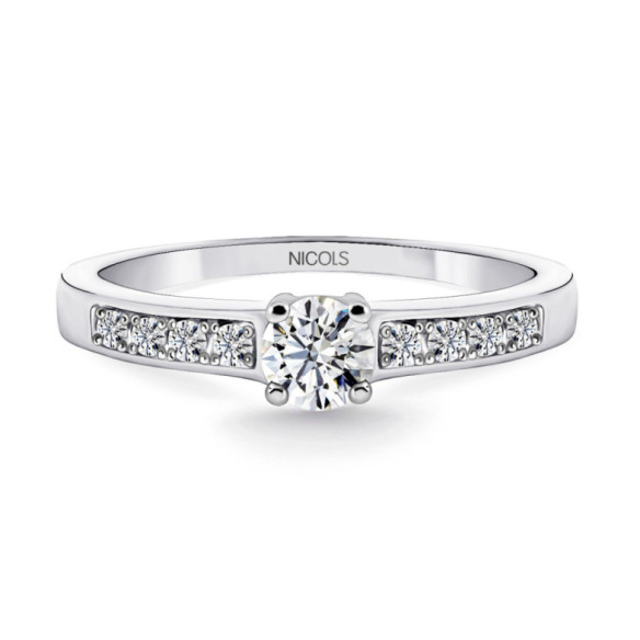 AMELIE Solitaire Ring 0.35ct - Brilliant Cut