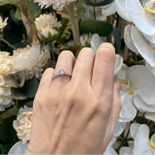 Anillo Diamantes Amelie 0.50 Ct Solitario Medio Quilate - Talla Brillante 2
