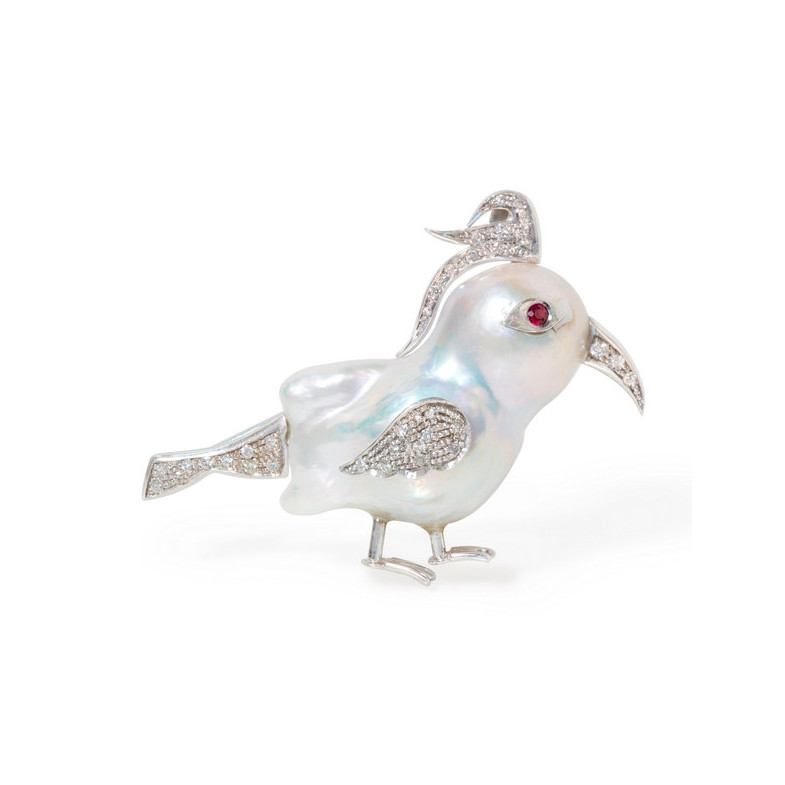 Broche Pájaro Naturalmente - BROCHES