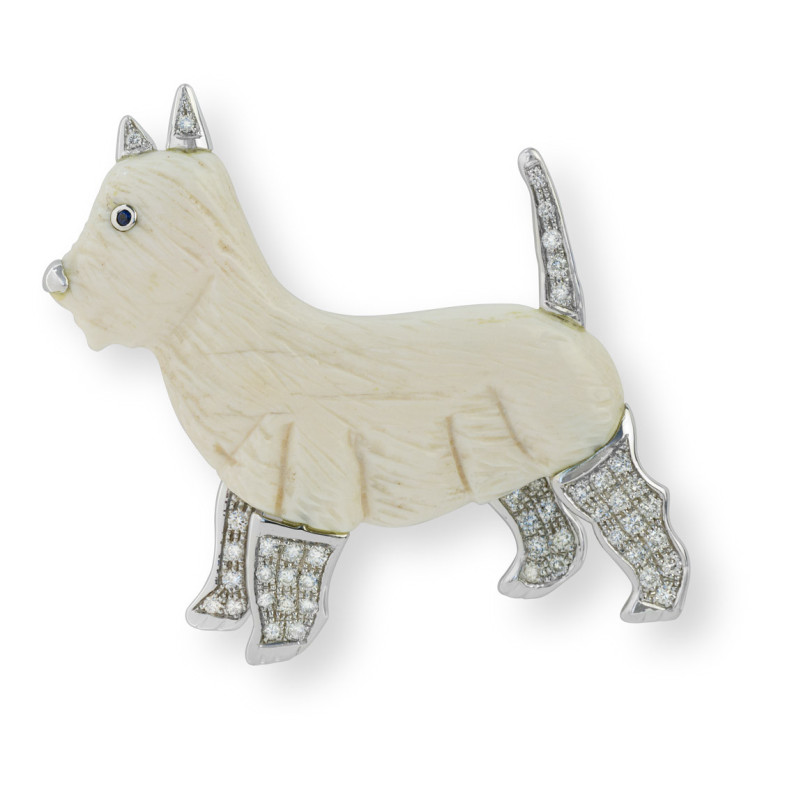 Broche Love My Dogs Perro West Highland Terrier - BROCHES