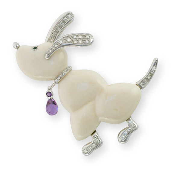 Broche de cachorro Basset Hound Love My Dogs - BROCHES