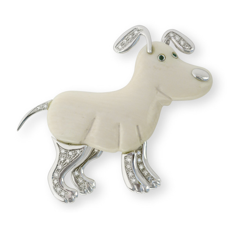 Broche Love My Dogs Perro Pluto - BROCHES