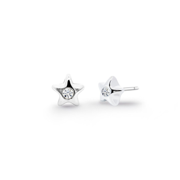 Orecchini con diamanti stella 0,16 ct - Orecchini della sposa