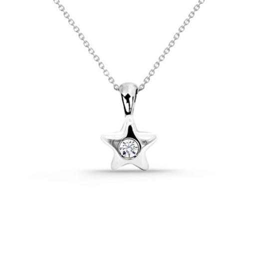 Diamant Anhänger Stern 0.08Ct - Diamantanhänger