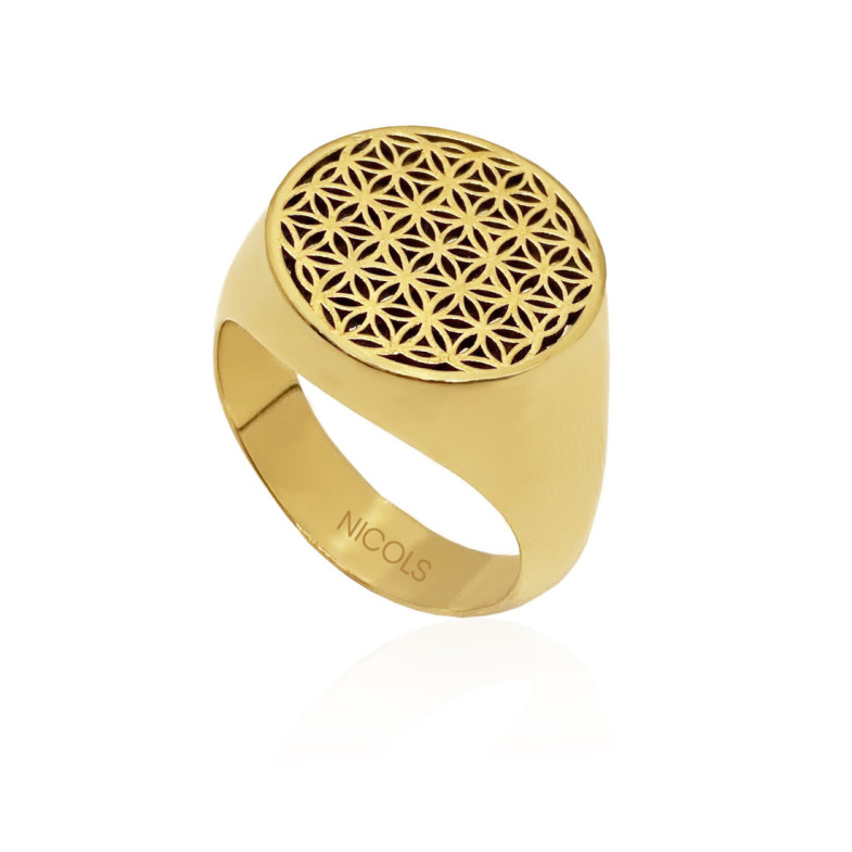Sello Flor De La Vida - Anillos de Hombre Sellos