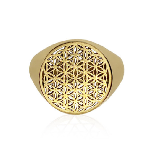 Stempel „Blume des Lebens“ - Mann Ringe Briefmarken 2
