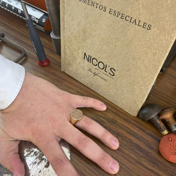Sello Flor De La Vida - Anillos de Hombre Sellos