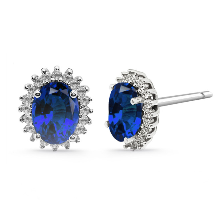 Pendientes Zafiro Orla Dalia 2.60 - Pendientes de Zafiro