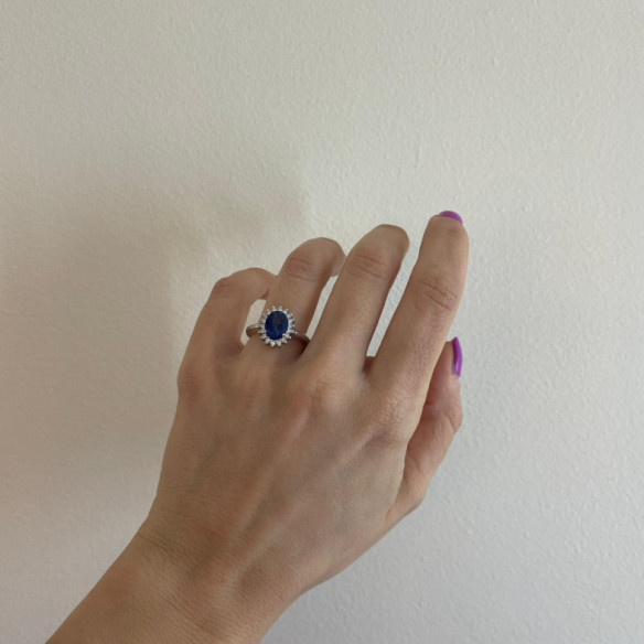 Anillo Zafiro Dalia 1.50Ct - Anillos Compromiso Aniversario