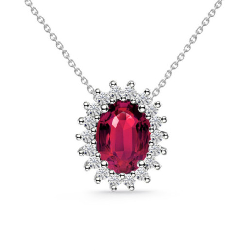 Collar Rubi 1.0 y Diamantes Dalia - COLLARES