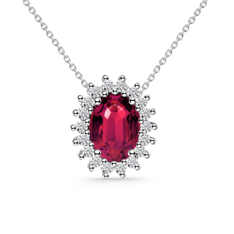 Collar Rubi 1.0 y Diamantes Dalia - COLLARES