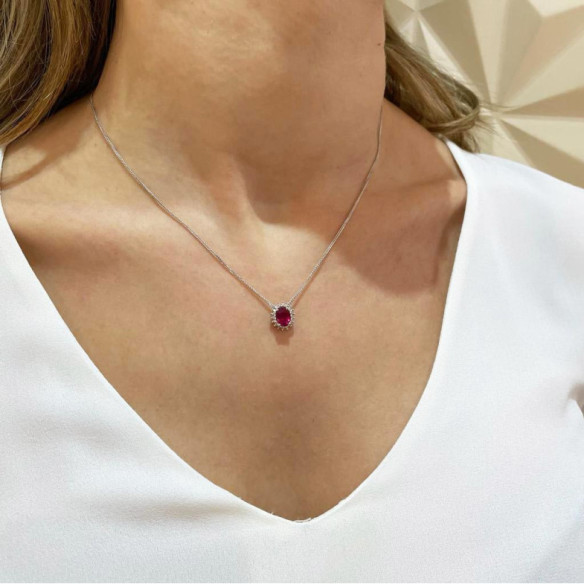 Collar Rubi 1.0 y Diamantes Dalia - COLLARES