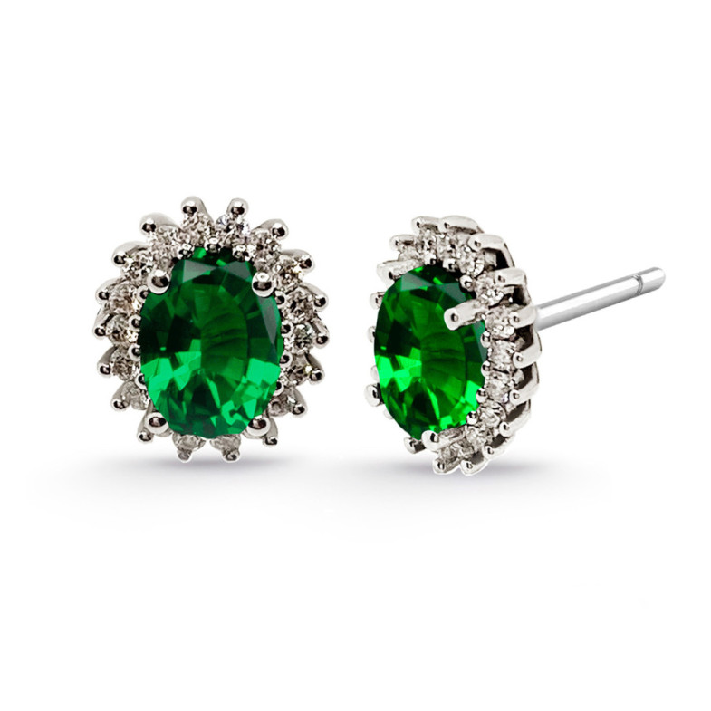 Pendientes Esmeralda Orla Dalia 2.00 - Pendientes de Esmeraldas