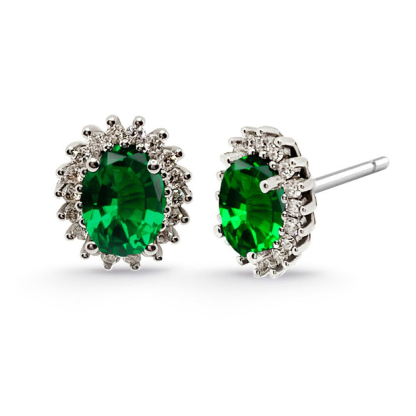 Emerald earrings Orla DALIA 2.00 - Emerald Earrings