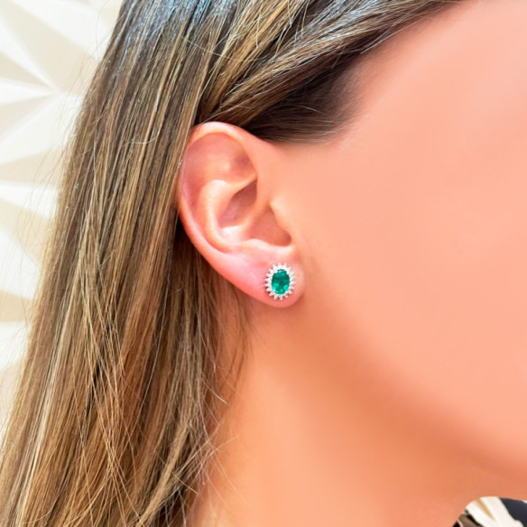 Pendientes Esmeralda Orla Dalia 2.00 - Pendientes de Esmeraldas