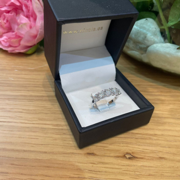 Anillo Diamantes Eloise 1.50 Oro Blanco - Talla Brillante
