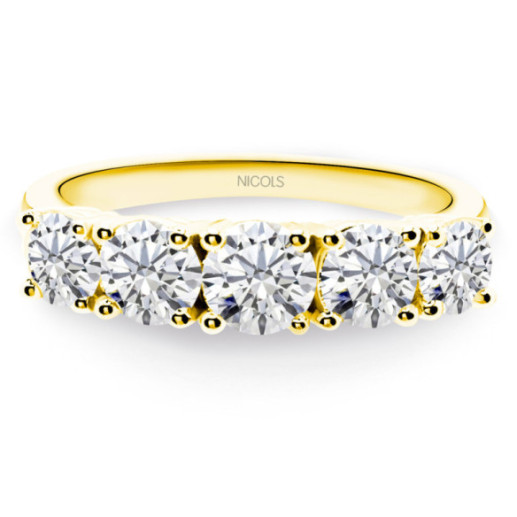Anillo Diamantes Eloise 1.50 Oro Amarillo - Talla Brillante
