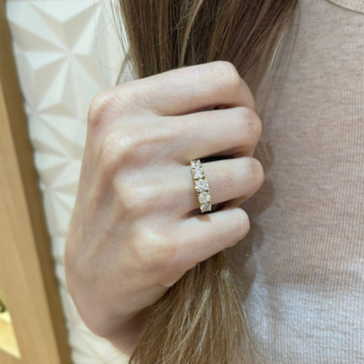 Anillo Diamantes Eloise 1.50 Oro Amarillo - Talla Brillante 2