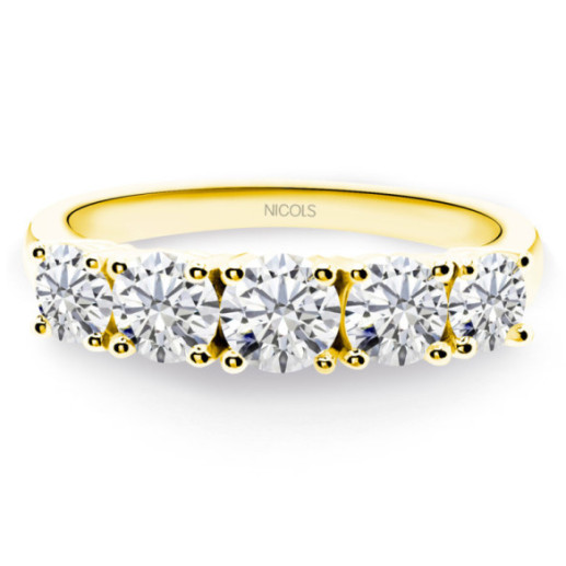 Anillo Diamantes Eloise 1.20 Oro Amarillo - ANILLOS