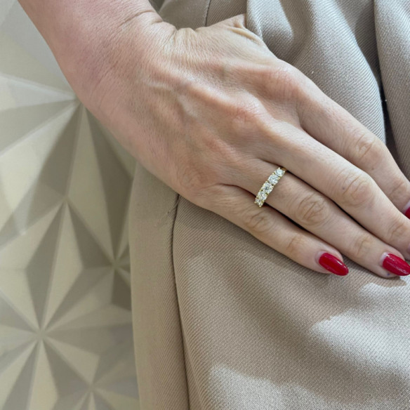 Anillo Diamantes Eloise 1.20 Oro Amarillo - ANILLOS