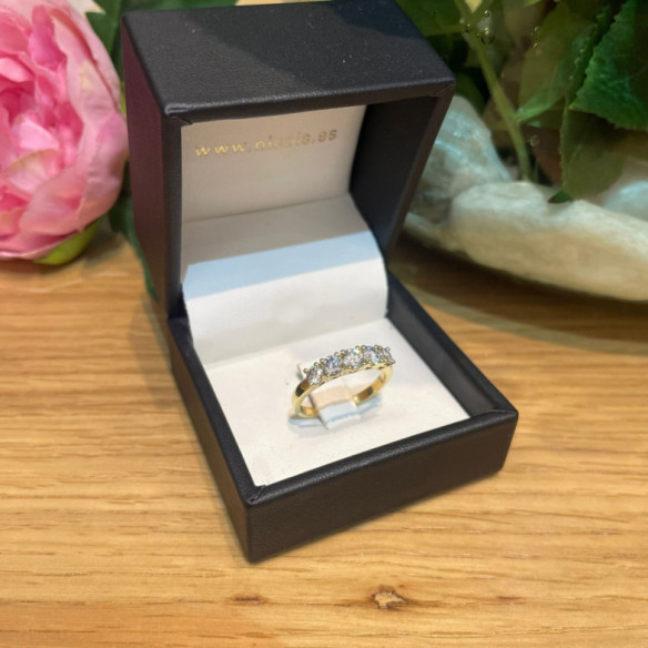 Anillo Diamantes Eloise 0.95 Oro Amarillo - ANILLOS