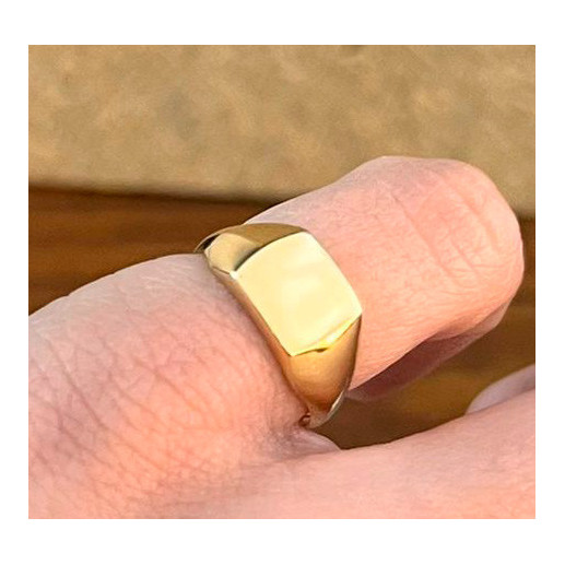 Anillo Sello Oro Mujer Small Square - LES ANNEAUX