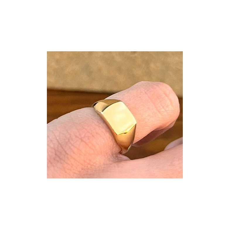 Anillo Sello Oro Mujer Small Square - ANILLOS