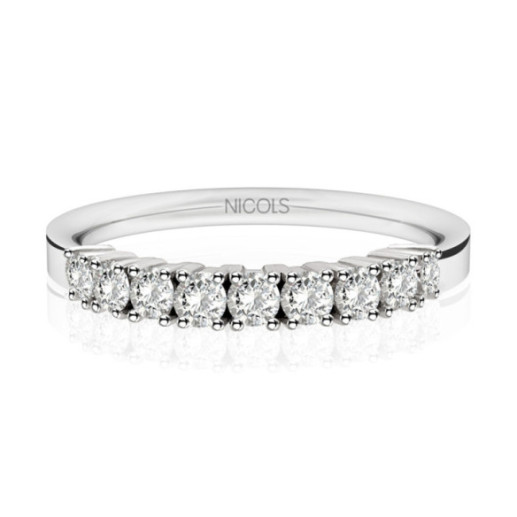 Alianza Diamantes 0.45 Eloise Line - Talla Brillante