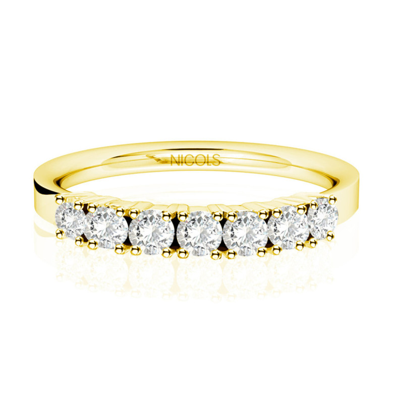 Alianza Diamantes 0.56 Eloise Line Oro Amarillo - Génial