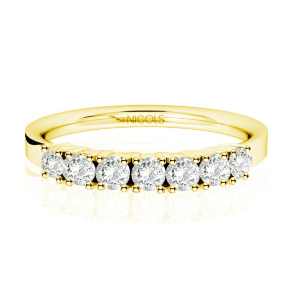 Alianza Diamantes 0.56 Eloise Line Oro Amarillo - Génial