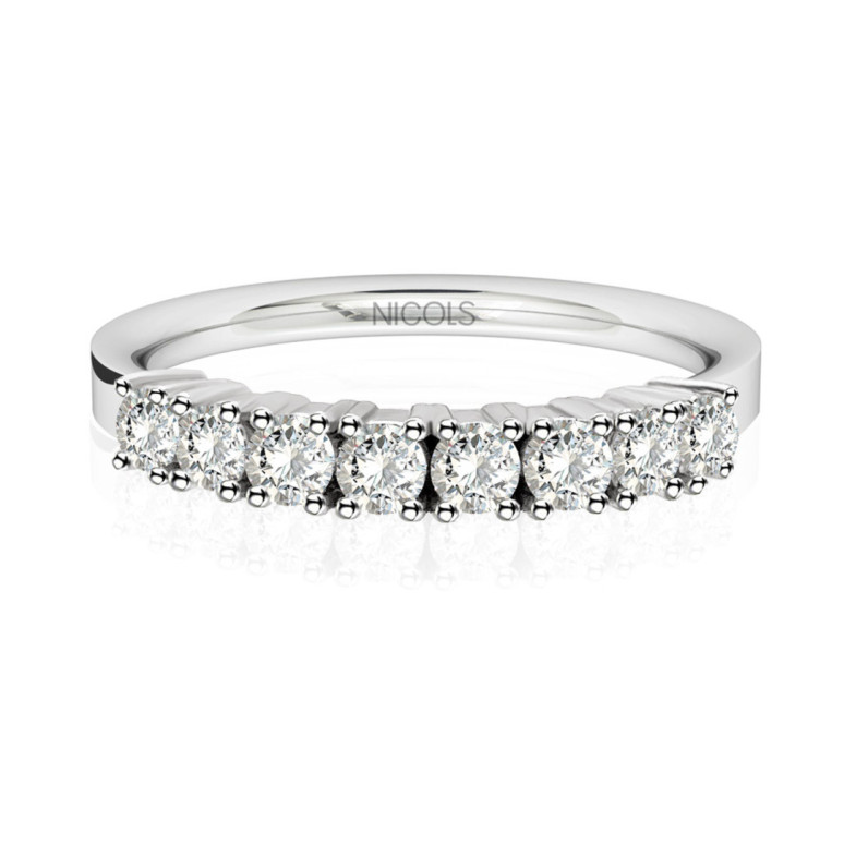 Diamond Wedding Ring 0. 64 Eloise Line - Brilliant Cut Wedding Ring